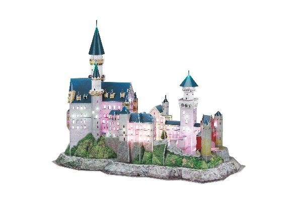 3D Puzzle Schloss Neuschwanstein, Multicolor LED ryhmässä URHEILU, VAPAA-AIKA JA HARRASTUS / Harrastus / Palapeli @ TP E-commerce Nordic AB (C00375)