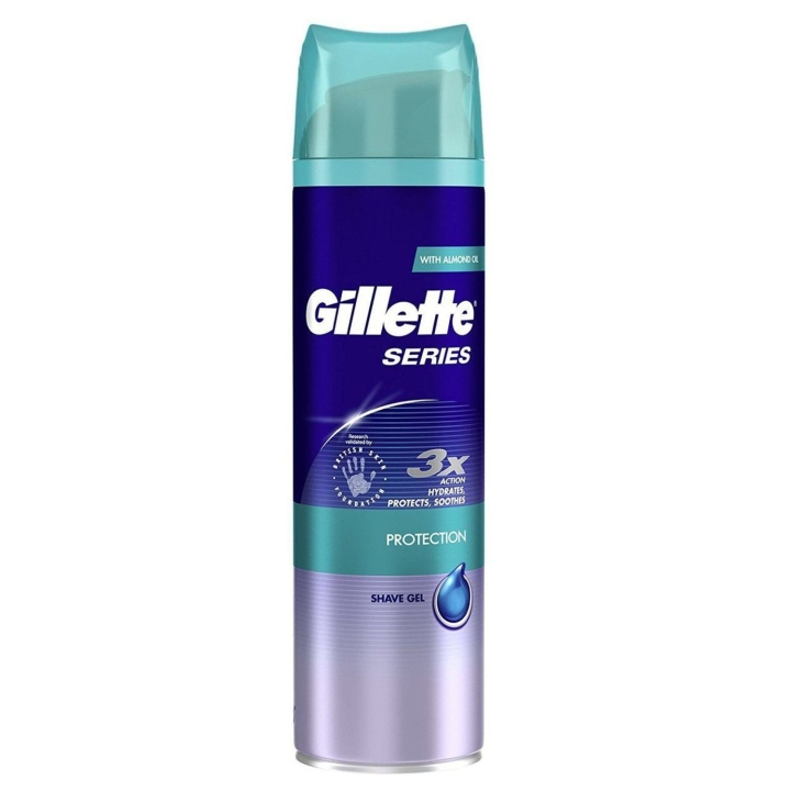 Gillette Series Protection Shave Gel 200ml ryhmässä KAUNEUS JA TERVEYS / Hiukset &Stailaus / Sheivaus ja trimmaus / Partahöylät & Tarvikkeet @ TP E-commerce Nordic AB (C00458)