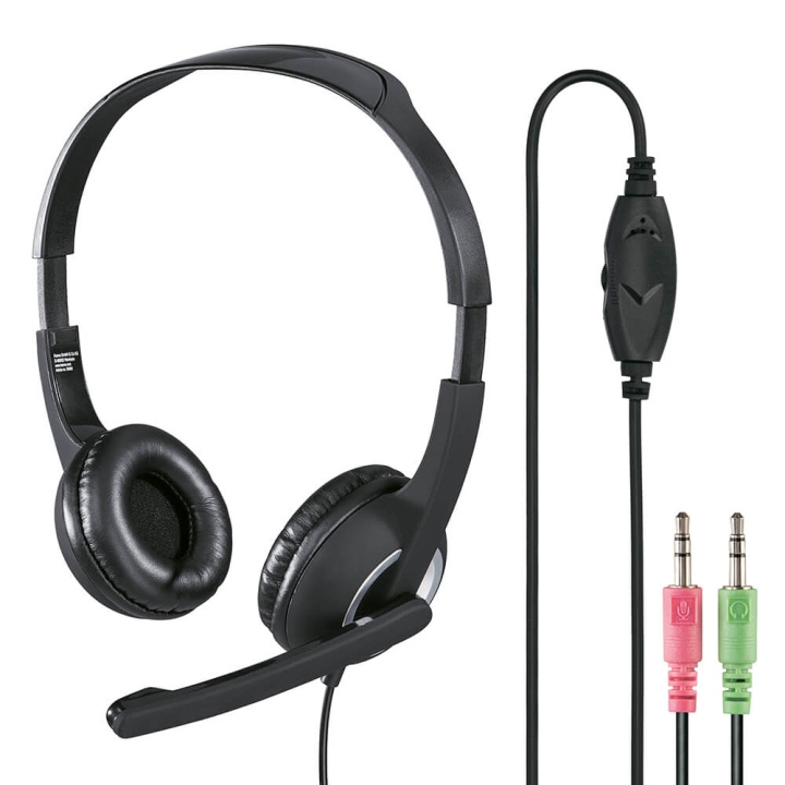 HAMA Headset PC Office HS-P150 ryhmässä TIETOKOONET & TARVIKKEET / Tietokonetarvikkeet / Kuulokkeet @ TP E-commerce Nordic AB (C00498)