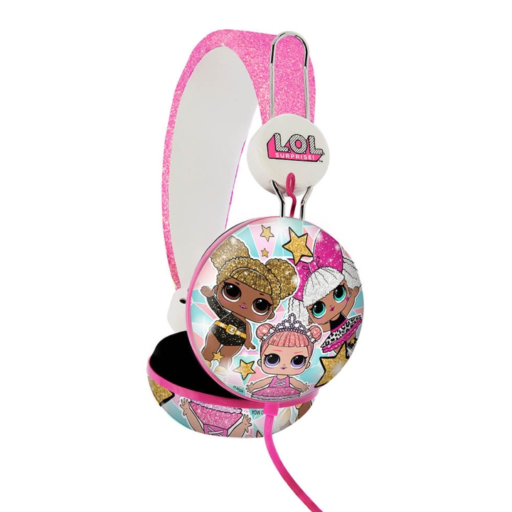 LOL Headphone Dome Tween On-Ear 90dB Glitter Glam ryhmässä KODINELEKTRONIIKKA / Ääni & Kuva / Kuulokkeet & Tarvikkeet / Kuulokkeet @ TP E-commerce Nordic AB (C00541)