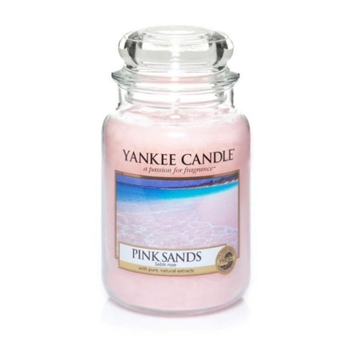 Yankee Candle Classic Large Jar Pink Sands Candle 623g ryhmässä KAUNEUS JA TERVEYS / Tuoksut & Parfyymit / Muut tuoksut / Tuoksukynttilät @ TP E-commerce Nordic AB (C00596)