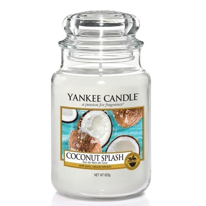 Yankee Candle Classic Large Jar Coconut Splash 623g ryhmässä KAUNEUS JA TERVEYS / Tuoksut & Parfyymit / Muut tuoksut / Tuoksukynttilät @ TP E-commerce Nordic AB (C00607)