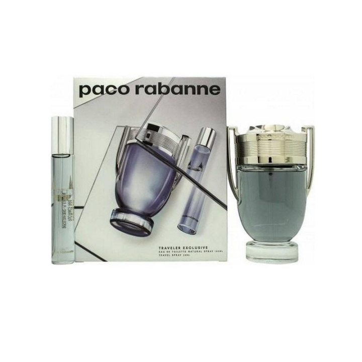 Giftset Paco Rabanne Invictus Edt 100ml + Edt 20ml ryhmässä KAUNEUS JA TERVEYS / Lahjapakkaukset / Miesten lahjapakkaukset @ TP E-commerce Nordic AB (C00658)