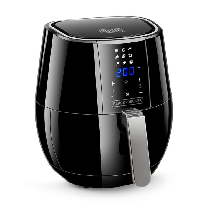 BLACK+DECKER Air Fryer Digital Control 3,5L Black ryhmässä KOTI, TALOUS JA PUUTARHA / Kodinkoneet / Airfryers ja rasvakeittimet @ TP E-commerce Nordic AB (C00717)