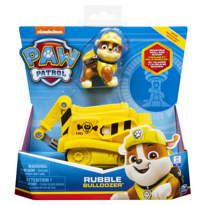 Paw Patrol Basic Vehicle Rubble ryhmässä LELUT, TUOTTEET LAPSILLE JA VAUVOILLE / Leikkikalut, Askartelu &Pelit / Leikkiautot @ TP E-commerce Nordic AB (C00806)