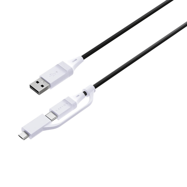 Raptor Kabel USB PS4/PS5 2.75m ryhmässä KODINELEKTRONIIKKA / Pelikonsolit & Tarvikkeet / Sony PlayStation 5 / Tarvikkeet @ TP E-commerce Nordic AB (C00837)