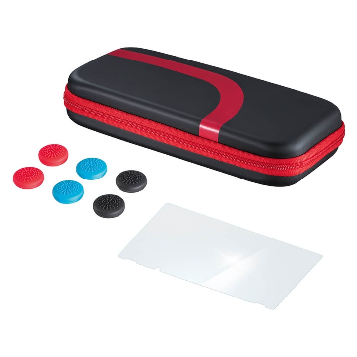 Hama Set for Nintendo Switch Black/Red ryhmässä KODINELEKTRONIIKKA / Pelikonsolit & Tarvikkeet / Nintendo Switch / Tarvikkeet @ TP E-commerce Nordic AB (C01417)