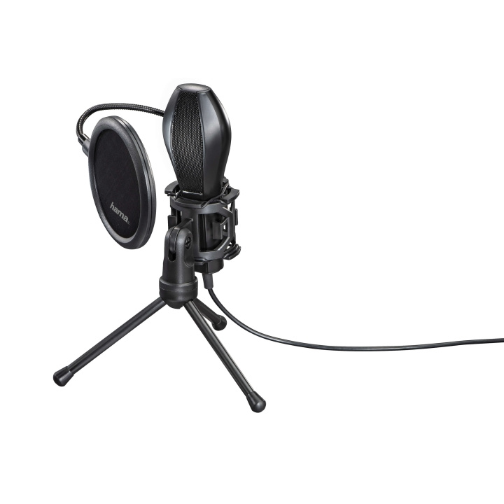 Hama Mikrofon Stream USB Svart ryhmässä TIETOKOONET & TARVIKKEET / Tietokonetarvikkeet / Mikrofonit @ TP E-commerce Nordic AB (C01431)