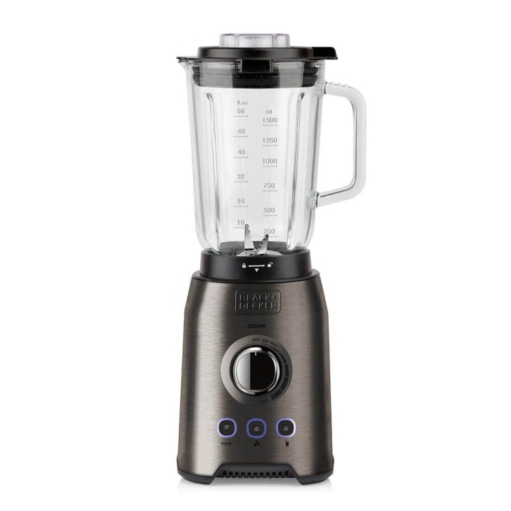 BLACK+DECKER Blender 1200W Brushed ryhmässä KOTI, TALOUS JA PUUTARHA / Kodinkoneet / Yleiskoneet ja monitoimikoneet / Tehosekoittimet @ TP E-commerce Nordic AB (C01488)