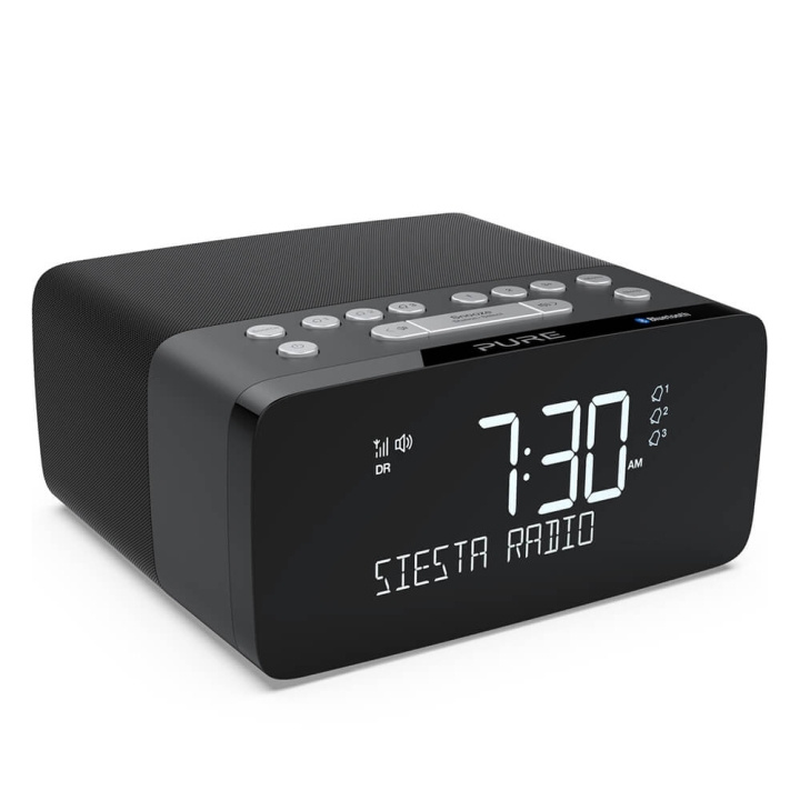 Pure FM/DAB/DAB+/BT/Qi Siesta Charge Klockradio Grafit ryhmässä KODINELEKTRONIIKKA / Ääni & Kuva / Kotiteatteri, HiFi ja kannettavat / Radio & Herätyskellot / Kelloradio @ TP E-commerce Nordic AB (C01537)