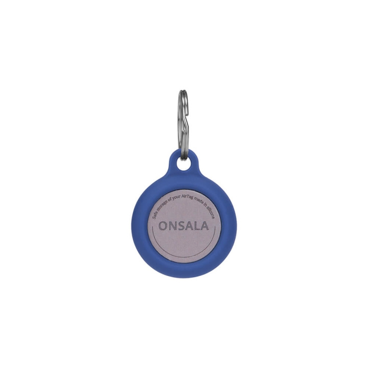 Onsala Airtag Holder Silicone Blue with Keyring ryhmässä ÄLYPUHELIMET JA TABLETIT / Muut tarvikkeet / Muut @ TP E-commerce Nordic AB (C01543)