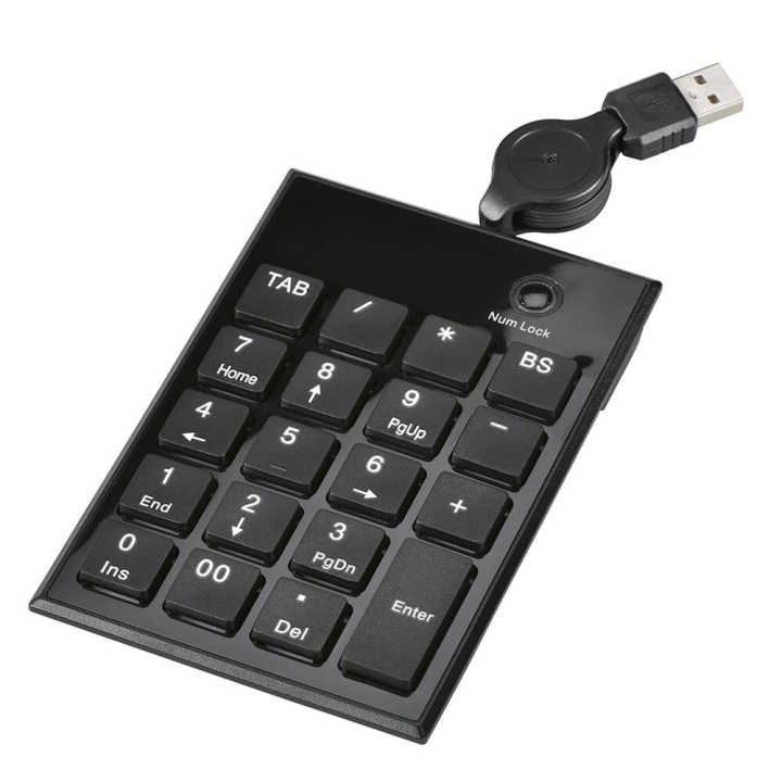 Hama Näppäimistö Numeroitu SK140 Musta ryhmässä TIETOKOONET & TARVIKKEET / Hiiret & Näppäimistöt / Näppäimistöt / Langalliset @ TP E-commerce Nordic AB (C01571)