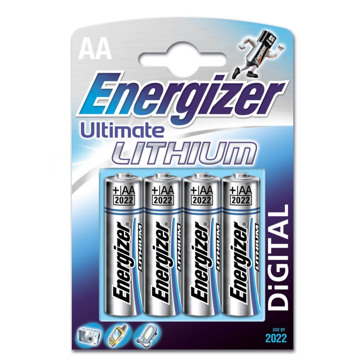 ENERGIZER Ultim Lithium AA 4-pack LR6 ryhmässä KODINELEKTRONIIKKA / Paristot & Laturit / Akut / AA @ TP E-commerce Nordic AB (C01573)