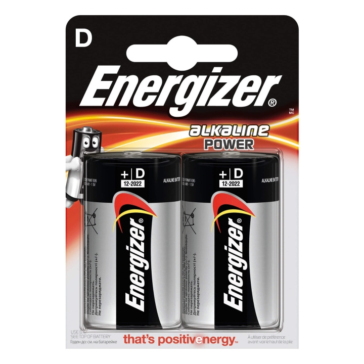 Energizer Batteri D/LR20 Alkaline Power 2-pack ryhmässä KODINELEKTRONIIKKA / Paristot & Laturit / Akut / Muut @ TP E-commerce Nordic AB (C01579)