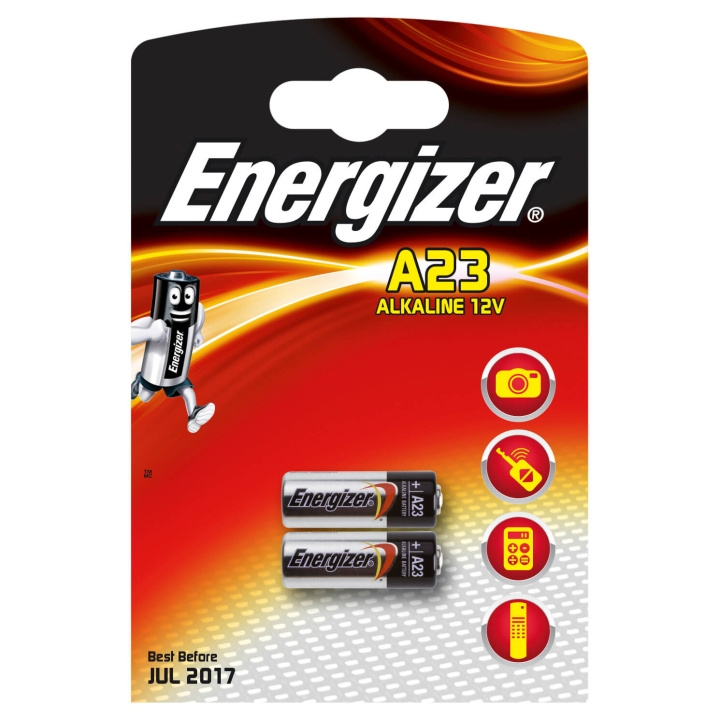 ENERGIZER Paristo A23/E23A Alkaline 2-pack ryhmässä KODINELEKTRONIIKKA / Paristot & Laturit / Akut / Muut @ TP E-commerce Nordic AB (C01584)