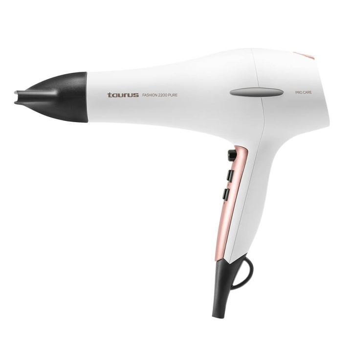 Taurus Hair Dryer Fashion 2200W Pure White ryhmässä KAUNEUS JA TERVEYS / Hiukset &Stailaus / Muotoilutyökalut / Hiustenkuivaimet @ TP E-commerce Nordic AB (C01768)