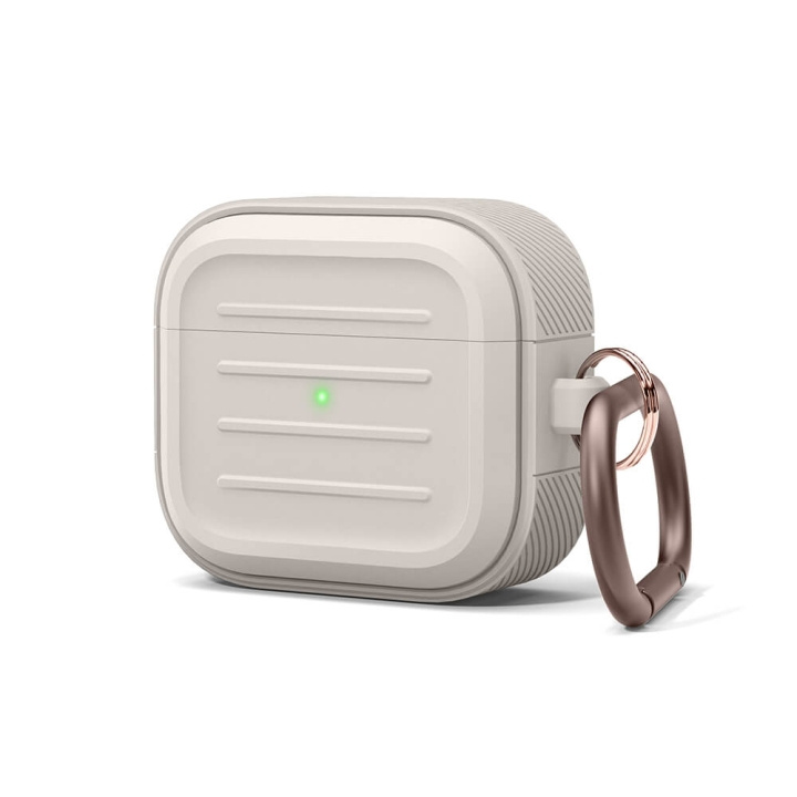 Elago AirPod 3 Armor Hang Case Stone ryhmässä KODINELEKTRONIIKKA / Ääni & Kuva / Kuulokkeet & Tarvikkeet / Tarvikkeet @ TP E-commerce Nordic AB (C01828)