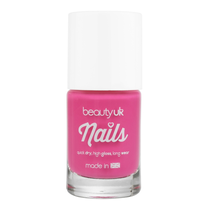 Beauty UK Nails no.16 - Pink Pop 9ml ryhmässä KAUNEUS JA TERVEYS / Manikyyri/Pedikyyri / Kynsilakka @ TP E-commerce Nordic AB (C01908)