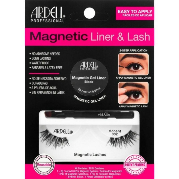 Ardell Magnetic Liner & Lash - Accent 002 ryhmässä KAUNEUS JA TERVEYS / Meikit / Silmät ja kulmat / Irtoripset @ TP E-commerce Nordic AB (C02013)