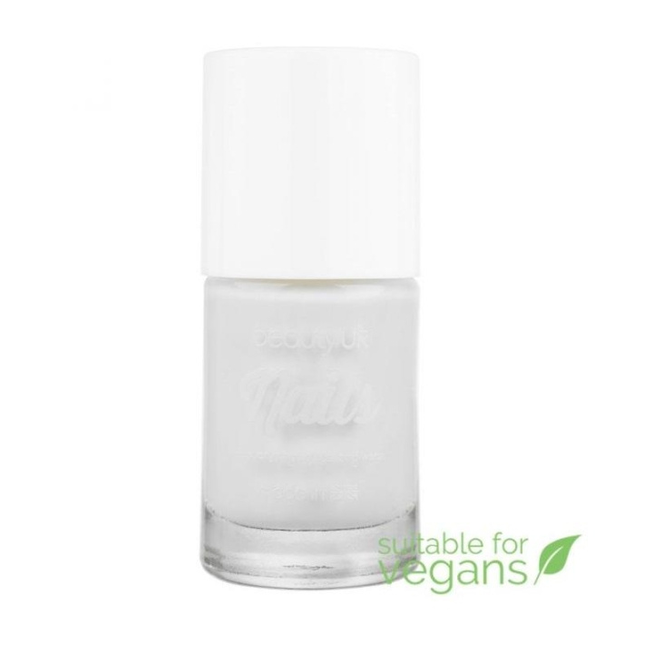 Beauty UK Nail Polish no.2 - White Out ryhmässä KAUNEUS JA TERVEYS / Manikyyri/Pedikyyri / Kynsilakka @ TP E-commerce Nordic AB (C02048)