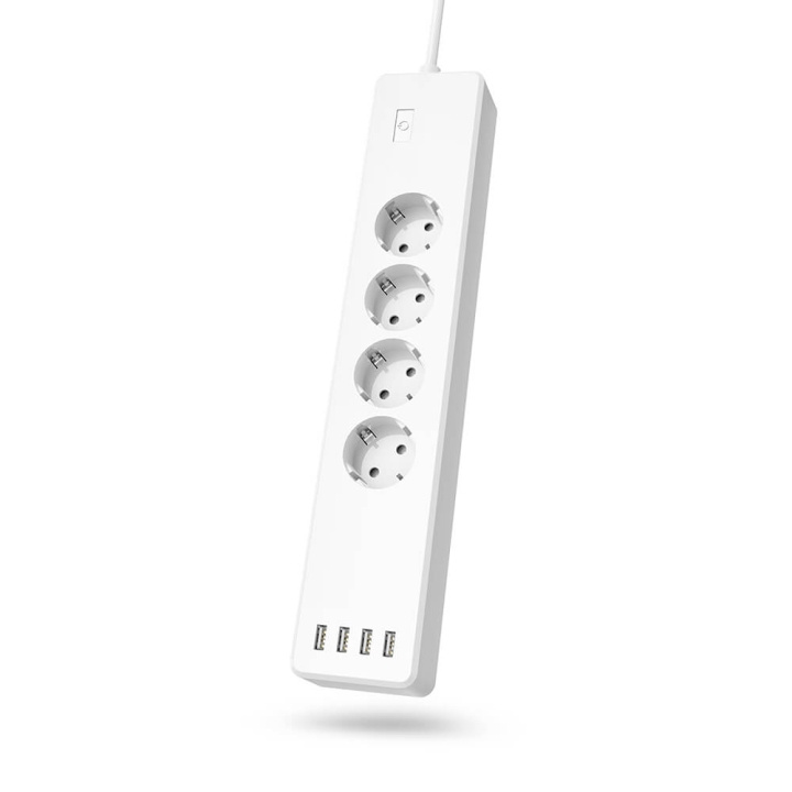 Hama WiFi Power strip 4-way Overload Protection ryhmässä KOTI, TALOUS JA PUUTARHA / Sähkö & Valaistus / Jatkojohdot @ TP E-commerce Nordic AB (C02190)