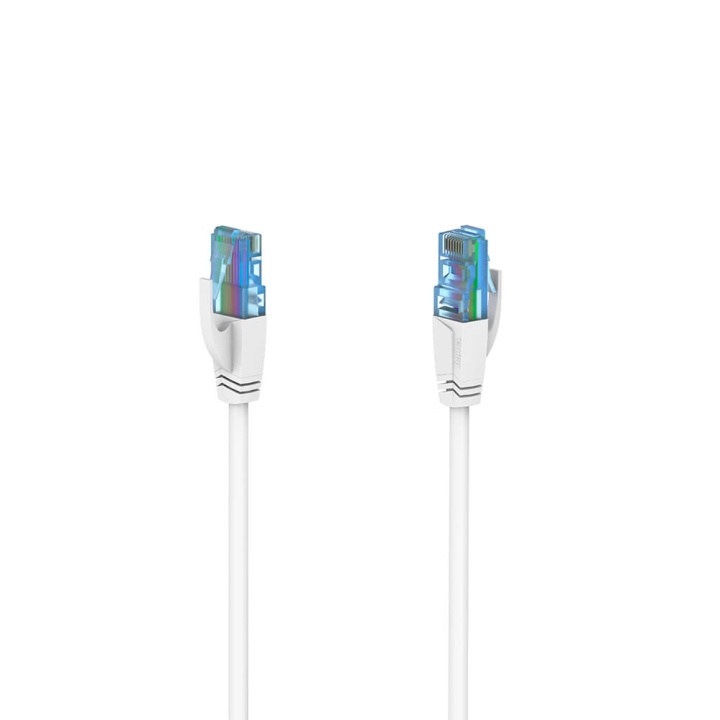 Hama Cable Network CAT6a U/UTP 1.5m White ryhmässä TIETOKOONET & TARVIKKEET / Kaapelit & Sovittimet / Verkko / Cat6 @ TP E-commerce Nordic AB (C02199)