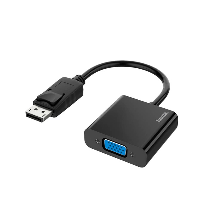 HAMA Adapter Multimedia DisplayPort-VGA Full-HD 1080p ryhmässä TIETOKOONET & TARVIKKEET / Kaapelit & Sovittimet / DisplayPort / Sovittimet @ TP E-commerce Nordic AB (C02262)