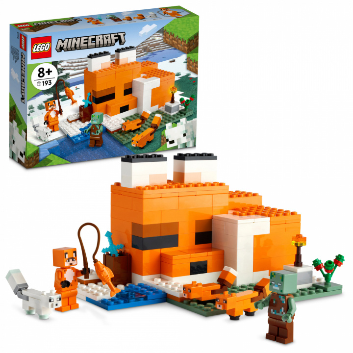 Lego Minecraft - Rävstugan ryhmässä LELUT, TUOTTEET LAPSILLE JA VAUVOILLE / Leikkikalut, Askartelu &Pelit / Rakennuslelut / Lego @ TP E-commerce Nordic AB (C02275)