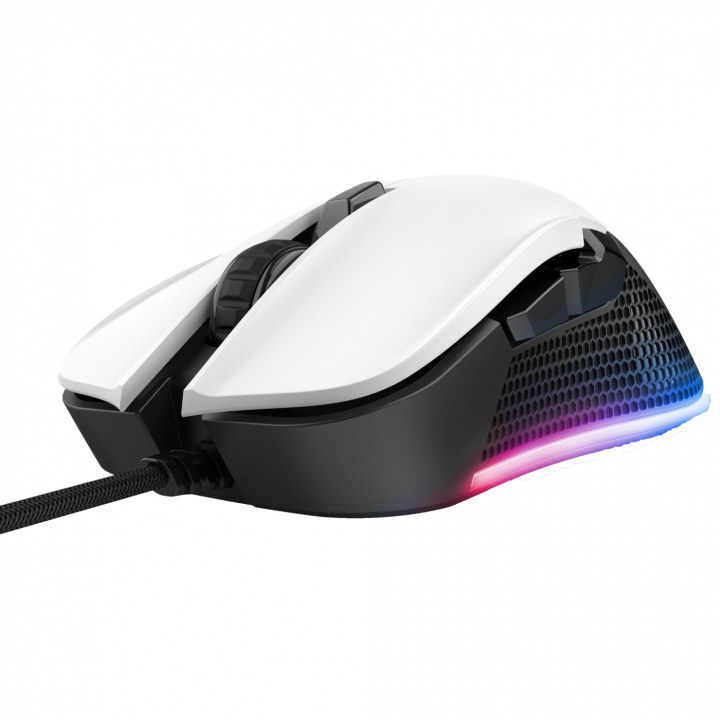 Trust GXT 922W Ybar Gaming Mouse, Vit ryhmässä TIETOKOONET & TARVIKKEET / Hiiret & Näppäimistöt / Hiiret / Gaming @ TP E-commerce Nordic AB (C02399)