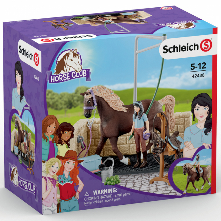 Schleich Washing area with Horse Club Emily & Luna ryhmässä LELUT, TUOTTEET LAPSILLE JA VAUVOILLE / Leikkikalut, Askartelu &Pelit / Lelut @ TP E-commerce Nordic AB (C02404)