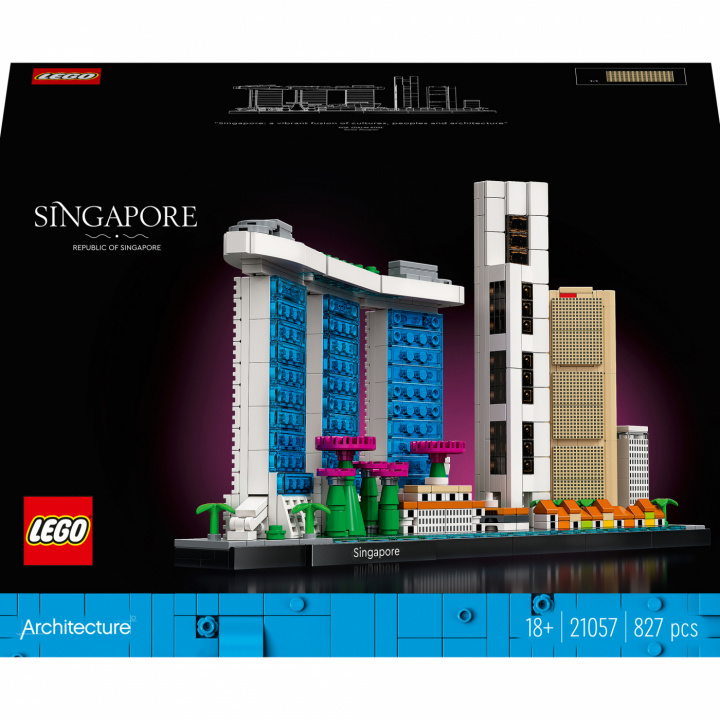 LEGO Architecture 21057 - Singapore ryhmässä LELUT, TUOTTEET LAPSILLE JA VAUVOILLE / Leikkikalut, Askartelu &Pelit / Rakennuslelut / Lego @ TP E-commerce Nordic AB (C02692)