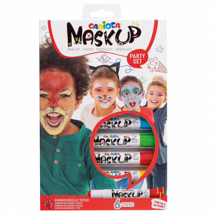 Carioca Mask up Classic 6-pack ryhmässä LELUT, TUOTTEET LAPSILLE JA VAUVOILLE / Leikkikalut, Askartelu &Pelit / Naamiaisasut @ TP E-commerce Nordic AB (C02722)