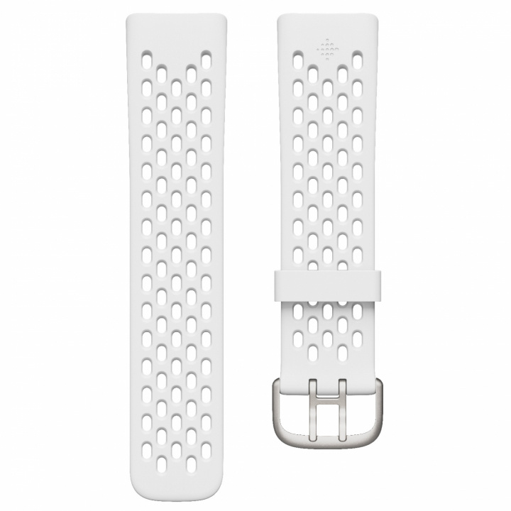 Charge 5, Sport Band Frost Whi ryhmässä URHEILU, VAPAA-AIKA JA HARRASTUS / Urheilu- ja sykekellot / Tarvikkeet @ TP E-commerce Nordic AB (C02746)