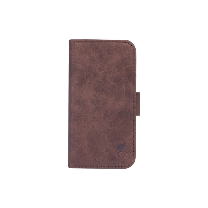 Gear Mobile Wallet Brown Nubuck PU iPhone 12 Mini ryhmässä ÄLYPUHELIMET JA TABLETIT / Puhelimen suojakotelo / Apple / iPhone 12 Mini / Kotelo @ TP E-commerce Nordic AB (C02800)
