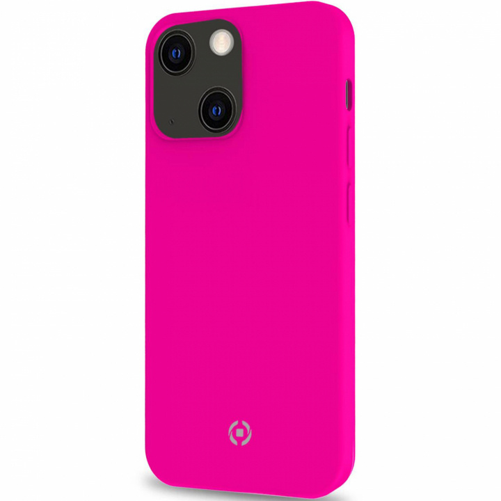Celly Cromo Soft rubber case iPhone 13, Fluo Pink ryhmässä ÄLYPUHELIMET JA TABLETIT / Puhelimen suojakotelo / Apple / iPhone 13 / Kuoret @ TP E-commerce Nordic AB (C02813)