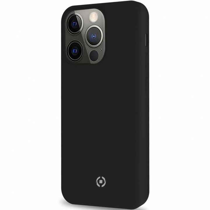 Celly Cromo Soft rubber case iPhone 13 Pro, Black ryhmässä ÄLYPUHELIMET JA TABLETIT / Puhelimen suojakotelo / Apple / iPhone 13 Pro / Kuoret @ TP E-commerce Nordic AB (C02815)