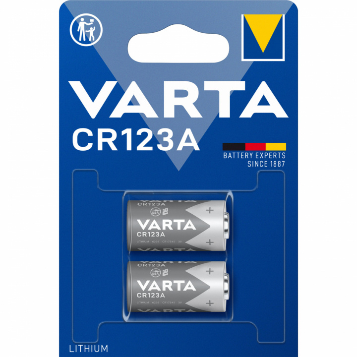 CR123A 3V Lithiumbatteri 2-pac ryhmässä KODINELEKTRONIIKKA / Paristot & Laturit / Akut / Muut @ TP E-commerce Nordic AB (C02843)