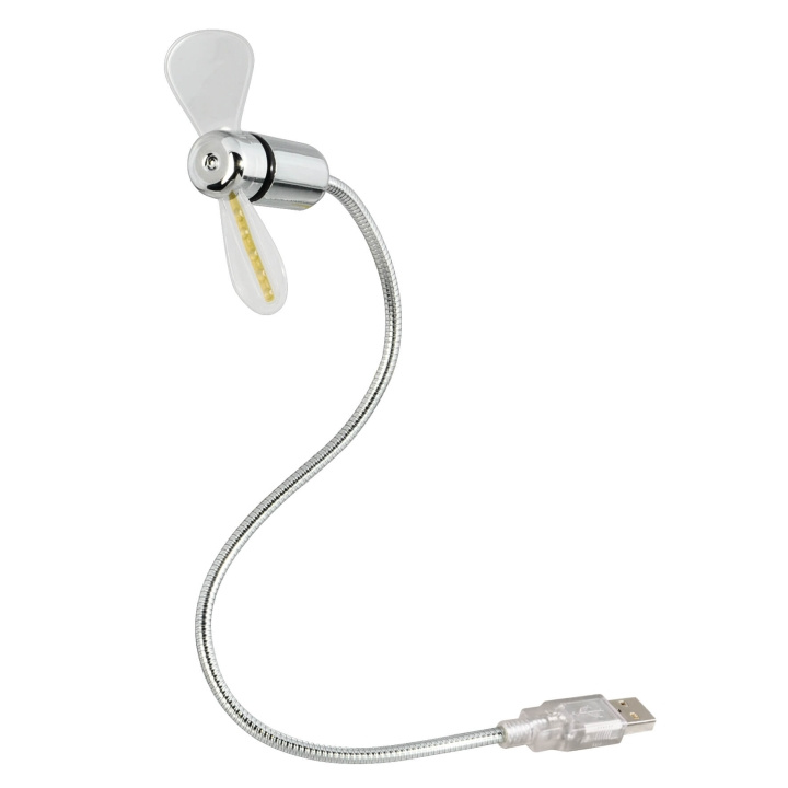 HAMA USB Tuuletin LED Valolla ryhmässä ÄLYPUHELIMET JA TABLETIT / Muut tarvikkeet / Gadgets @ TP E-commerce Nordic AB (C02939)