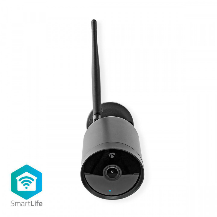 Nedis SmartLife Ulkokamera | Wi-Fi | Full HD 1080p | IP65 | MicroSD (ei sisälly) / Pilvipalvelutallennus (valinnainen) | 12 V DC | Liiketunnistimella | Yökuvaus | Musta ryhmässä KOTI, TALOUS JA PUUTARHA / Hälytys ja turvallisuus / Valvontakamerat / Digitaalinen (verkko) / Ulkokamerat @ TP E-commerce Nordic AB (C03292)