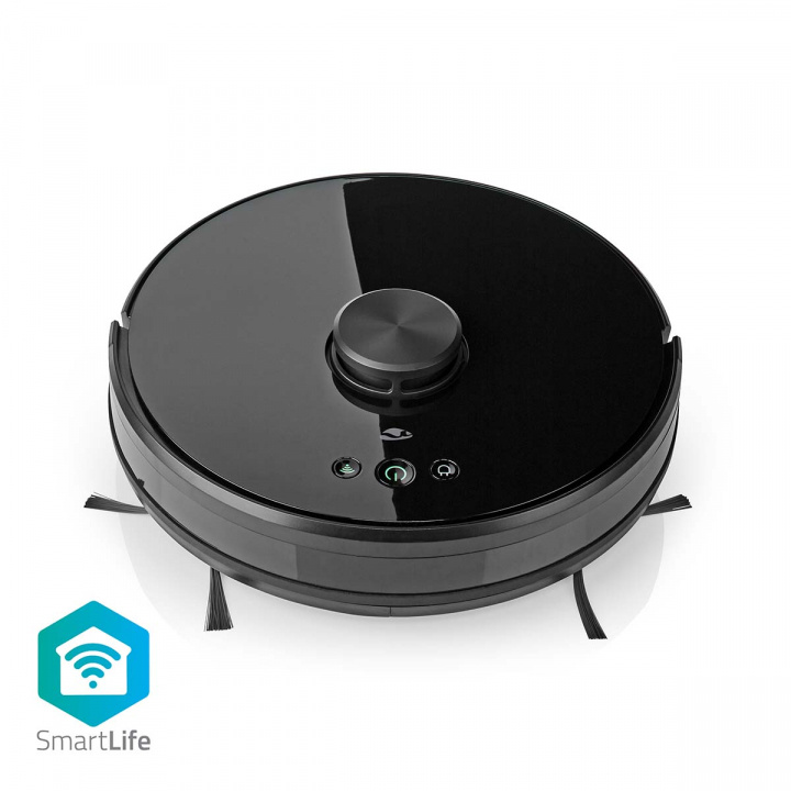 Nedis SmartLife Robot Pölynimuri | Laser-navigointi | Wi-Fi | Keräyssäiliön tilavuus: 0.6 l | Automaattinen lataus | Maksimi käyttöaika: 2 tuntia | Musta | Android™ / IOS ryhmässä KOTI, TALOUS JA PUUTARHA / Siivoustuotteet / Imurit & Tarvikkeet / Robottipölynimurit @ TP E-commerce Nordic AB (C03311)