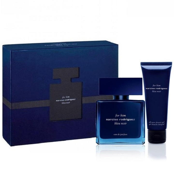 Giftset Narciso Rodriguez Bleu Noir for Him Edp 50ml + Shower Gel 75ml ryhmässä KAUNEUS JA TERVEYS / Tuoksut & Parfyymit / Parfyymit / Miesten Tuoksut @ TP E-commerce Nordic AB (C03350)