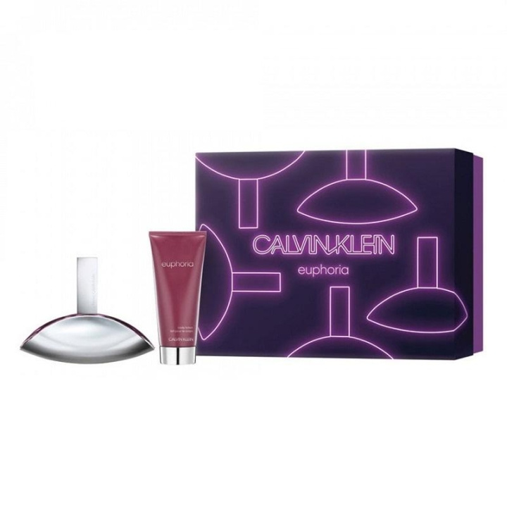 Giftset Calvin Klein Euphoria Edp 100ml + Body lotion 100ml ryhmässä KAUNEUS JA TERVEYS / Lahjapakkaukset / Naisten lahjapakkaukset @ TP E-commerce Nordic AB (C03353)