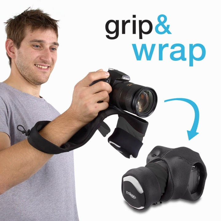 MIGGO Kamerahihna Grip & Wrap DSLR Black MW GW-SLR BK 70 ryhmässä KODINELEKTRONIIKKA / Valokuvat & Videot / Valokuvauslaitteet / Kameralaukut @ TP E-commerce Nordic AB (C03628)