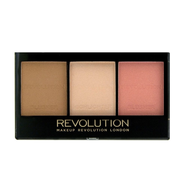 Makeup Revolution Ultra Sculpt & Contour Kit - Ultra Fair C01 ryhmässä KAUNEUS JA TERVEYS / Meikit / Meikit Kasvot / Poskipuna / Aurinkopuuteri @ TP E-commerce Nordic AB (C03645)