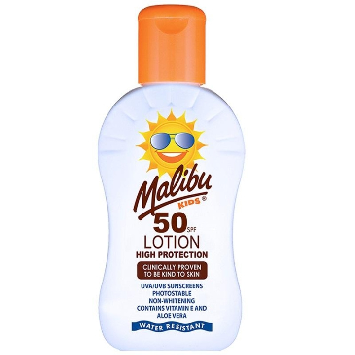Malibu Kids Sun Lotion SPF50 200ml ryhmässä KAUNEUS JA TERVEYS / Ihonhoito / Rusketus / Aurinkosuoja @ TP E-commerce Nordic AB (C03708)