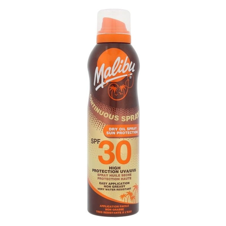 Malibu Continuous Dry Oil Spray SPF30 175ml ryhmässä KAUNEUS JA TERVEYS / Ihonhoito / Rusketus / Aurinkosuoja @ TP E-commerce Nordic AB (C03709)