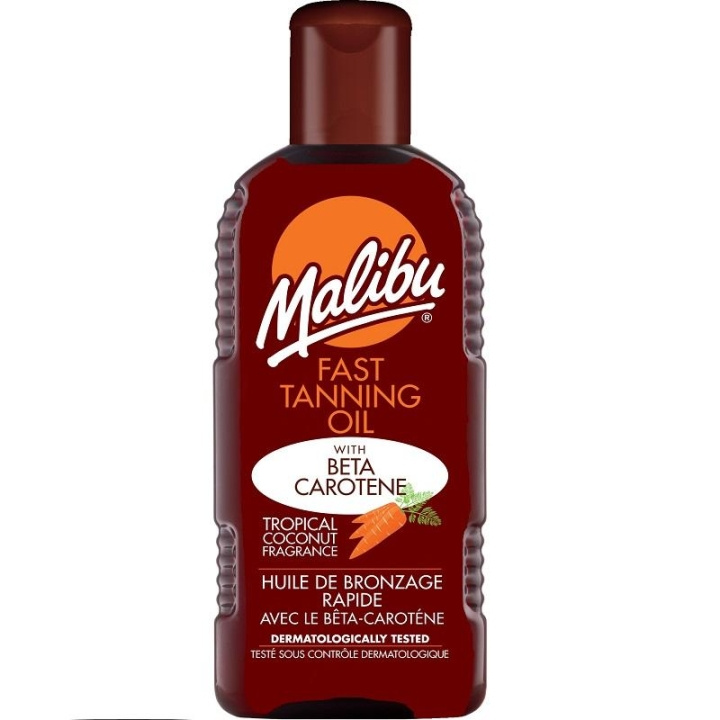 Malibu Fast Tanning Oil with Beta Carotene 200ml ryhmässä KAUNEUS JA TERVEYS / Ihonhoito / Rusketus / Aurinkosuoja @ TP E-commerce Nordic AB (C03713)