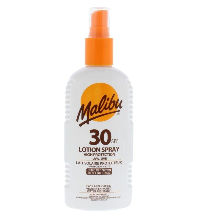 Malibu Lotion Spray SPF30 200ml ryhmässä KAUNEUS JA TERVEYS / Ihonhoito / Rusketus / Aurinkosuoja @ TP E-commerce Nordic AB (C03717)