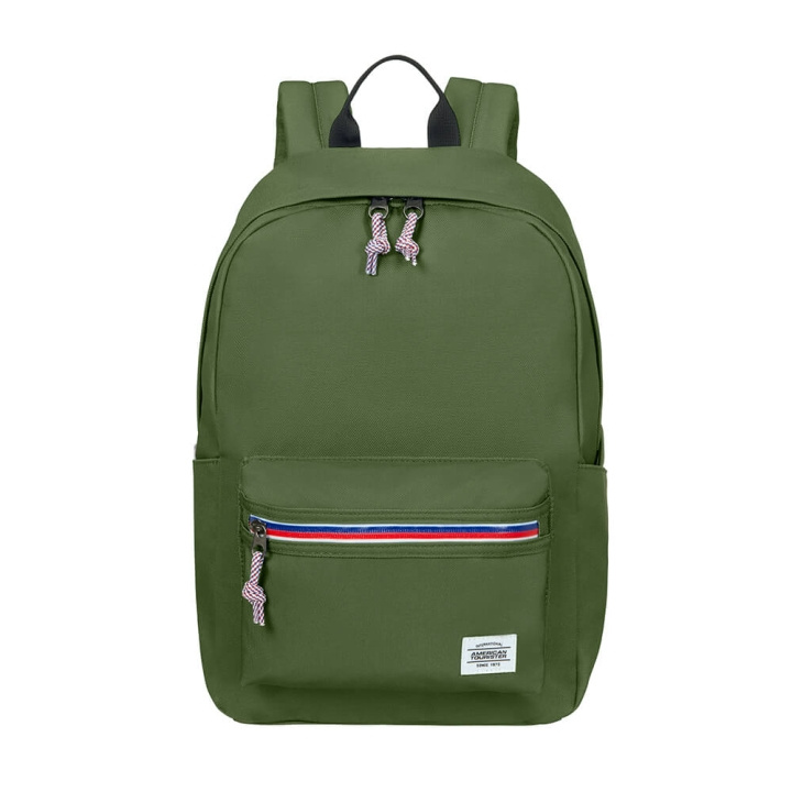 AMERICAN TOURISTER Backpack Upbeat Olive Green ryhmässä URHEILU, VAPAA-AIKA JA HARRASTUS / Matkailutarvikkeet / Reput ja rinkat & Laukut @ TP E-commerce Nordic AB (C03758)