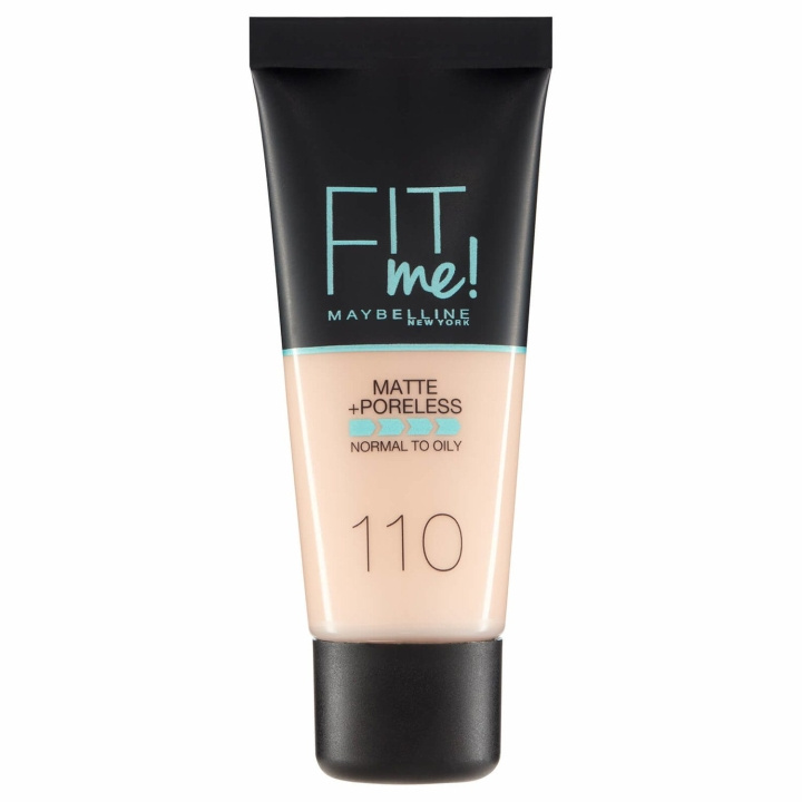 Maybelline Fit Me Matte + Poreless Foundation - 110 Porcelain ryhmässä KAUNEUS JA TERVEYS / Meikit / Meikit Kasvot / Meikkivoide @ TP E-commerce Nordic AB (C03773)